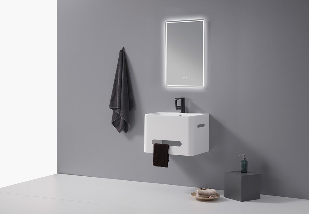 Vanité Moderne avec Étagère et Miroir LED (MD-2563060)