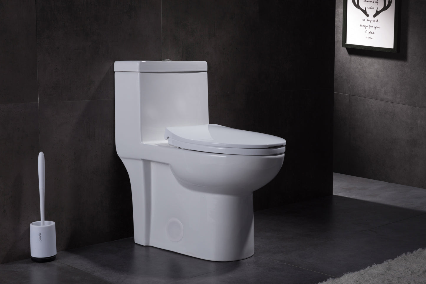 Modern One-Piece Toilet – Elongated Bowl, Dual Flush, ADA Compliant
