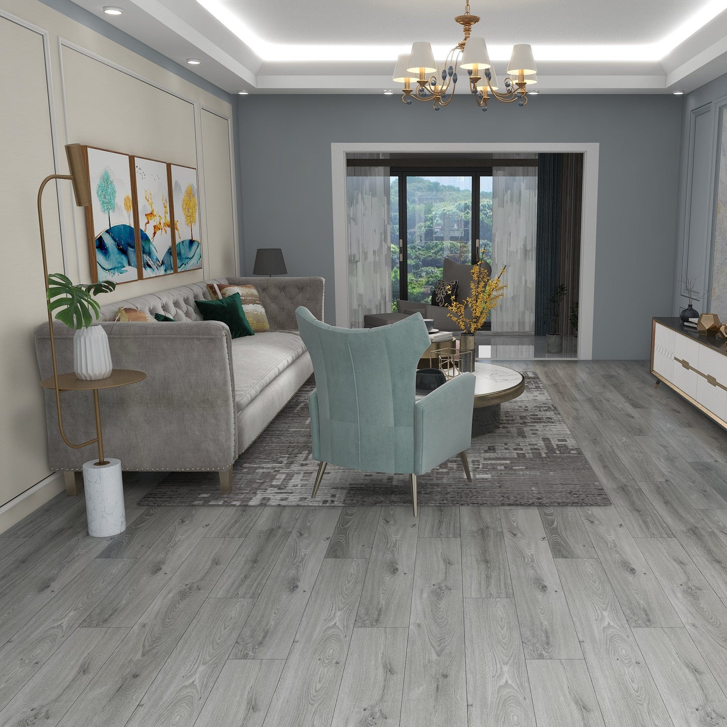 SPC Vinyl Plank Flooring – Mount Harbor 5.5mm (7"x48") - 28.37 sqft/pi2