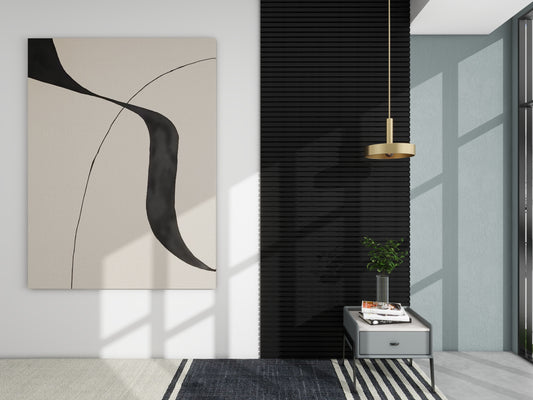 Acoustic Panel - Dim Gray Wood (8'x2')