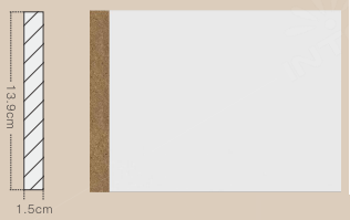Plinthe Zen en MDF – 5 1/2 po x 5/8 po x 8 pi
