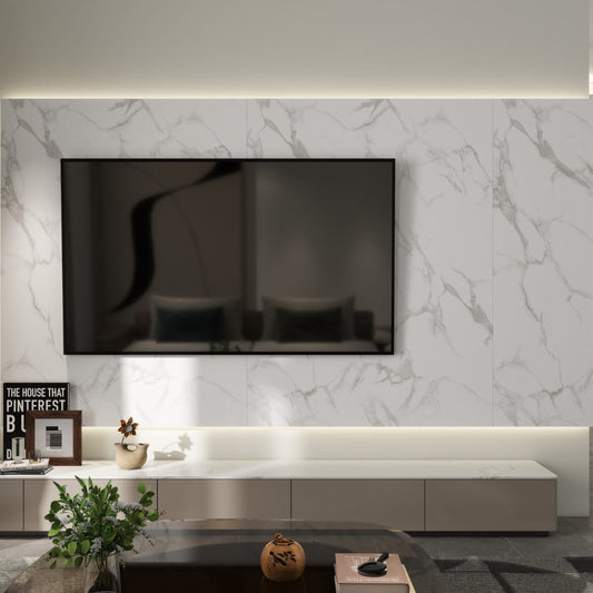 White High-Gloss SPC Panel (102.36" x 47.24" / 2600 x 1200 mm)
