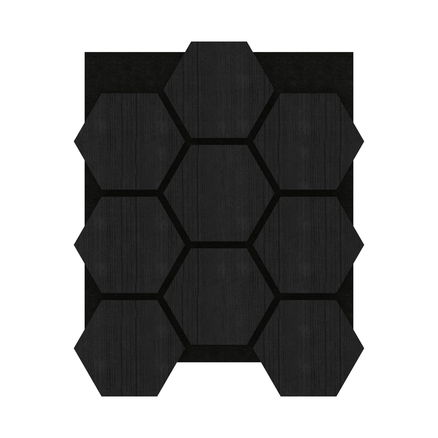 MDF Hexagonal Acoustic Wall Panel - Dim Gray (759 x 621 x 18 mm)