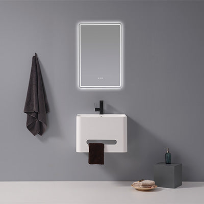 Vanité Moderne avec Étagère et Miroir LED (MD-2563060)