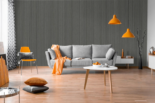 Acoustic Panel - Charcoal Gray (8'x2')