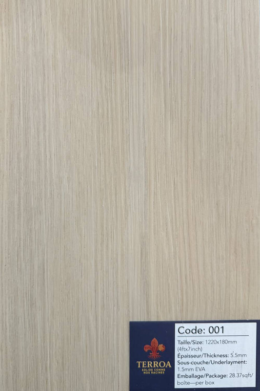SPC Vinyl Plank Flooring – Rustic beige 7mm - 17.72 sqft/pi2
