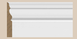 Primed Colonial MDF Moulding – ⅝″ × 3½″ × 8′